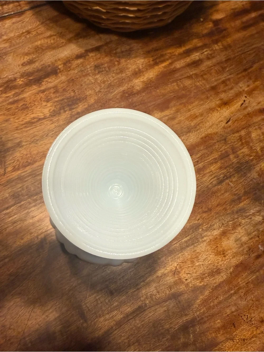 White Milk Glass Compote Pedestal Bowl - Classic Home Accent